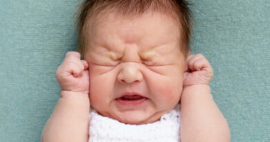 Crying newborn baby